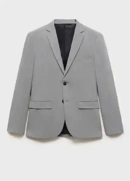 Blazer Americana Paris Gris Talla 46 Hombre Mango