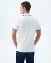 Camiseta Hombre Blanco Talla M 800G001_BLA114001 Americanino