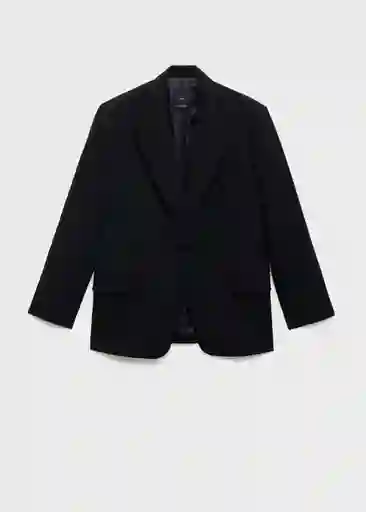 Blazer Americana Upsala Negro Talla Xs Mujer Mango