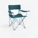 Quechua Silla Plegable Basic de Camping Azul