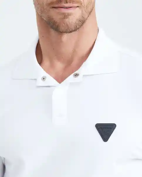 Camiseta Polo Brooch Masculino Blanco 0 Claro Talla L Chevignon