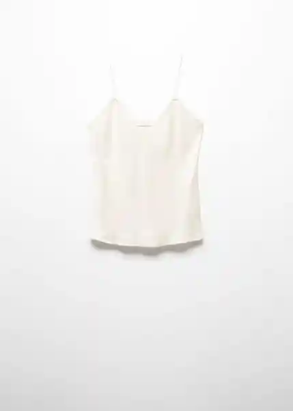 Top Raquel Crudo Talla S Mujer Mango