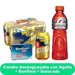 Combo Desenguayaba Con Aguila Light + Bonfiest + Gatorade