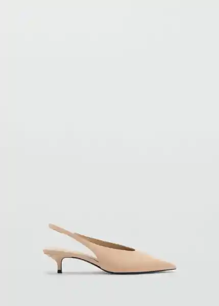 Zapatos Top Nude Talla 36 Mujer Mango