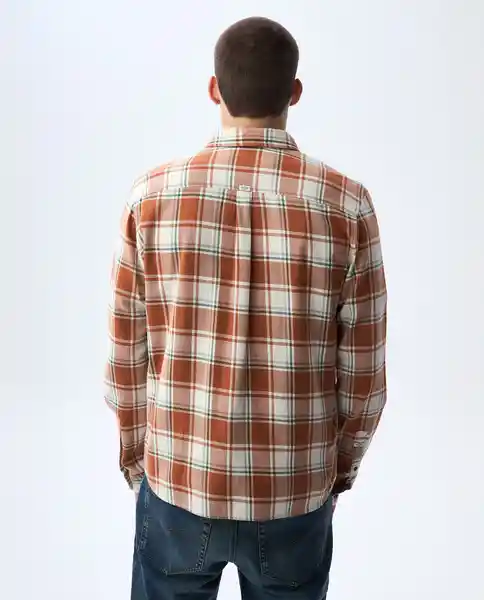 Camisa Hombre Naranja Talla S 811G503_NAR171147 Americanino