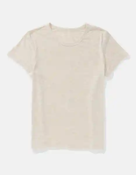 Camiseta Mujer Beige Talla Medium 1279864 American Eagle