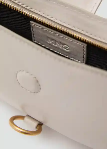 Bolso P Amazona Offwhite Talla 99 Mujer Mango