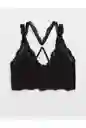 Bralette Negro Floral Large American Eagle