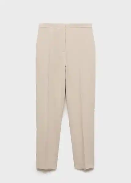 Pantalón Boreal Piedra Talla 38 Mujer Mango