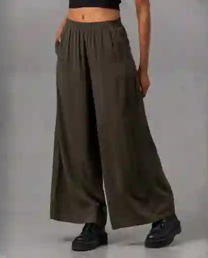 Pantalón Mujer Verde Talla 12 Rifle