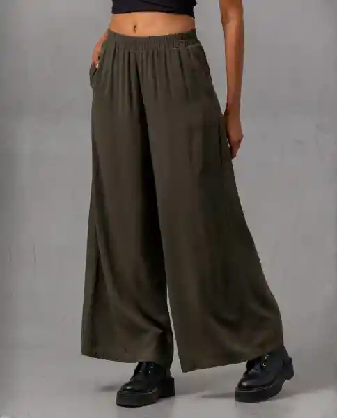 Pantalón Mujer Verde Talla 12 Rifle