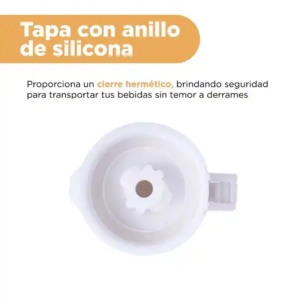 Vaso Plástico Plegable de Silicona de Rosa 600 mL Serie Miniso