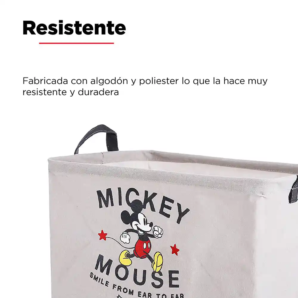 Miniso Organizador Mickey Mouse de Tela Blanco