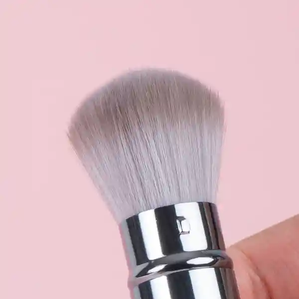 Brocha de Maquillaje Retráctil Doble Punta Serie Gris Miniso