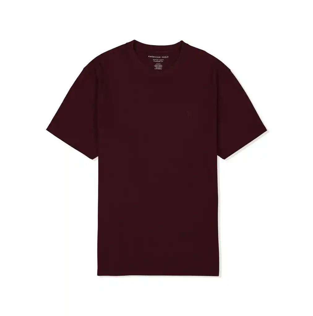 Camiseta Borgoña Talla X-small Hombre American Eagle