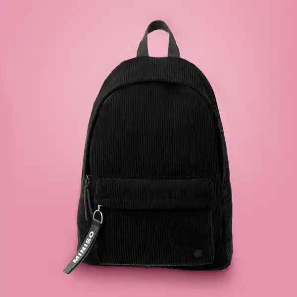 Maleta de Pana Negro Serie Miniso