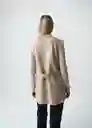 Chaleco Mujer Beige Polvillo Medio Talla M 523G033 Naf Naf