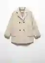 Abrigo Carla Beige Talla 12 Niña Mango