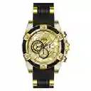 Invicta Reloj Hombre Dorado Negro 25526