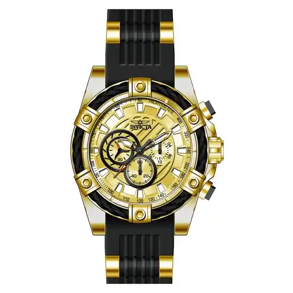 Invicta Reloj Hombre Dorado Negro 25526