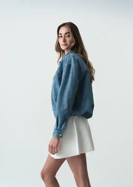 Chaqueta Aura Mujer Azul Indigo Medio Talla M 423G333 Naf Naf