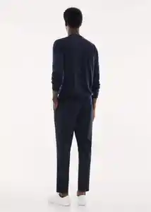 Chaleco Willyg Navy Talla L Hombre Mango