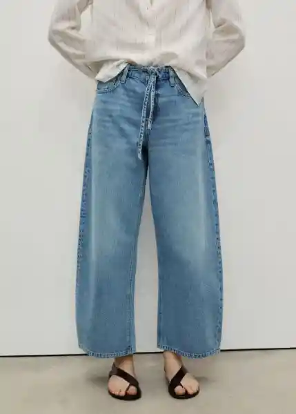 Jean Kika Tejano Medio Talla 36 Mujer Mango