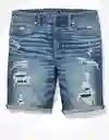 Bermuda Hombre Azul Talla 28 400380352674 American Eagle