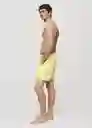 Short Bañador Seer Amarillo Talla XS Hombre Mango