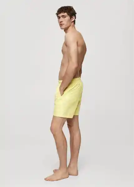 Short Bañador Seer Amarillo Talla XS Hombre Mango