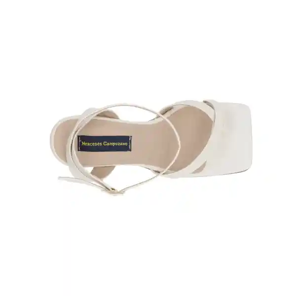 Sandalias Tacón Honey Blanco Talla 40