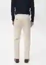 Pantalón Prato Crudo Talla 42 Hombre Mango
