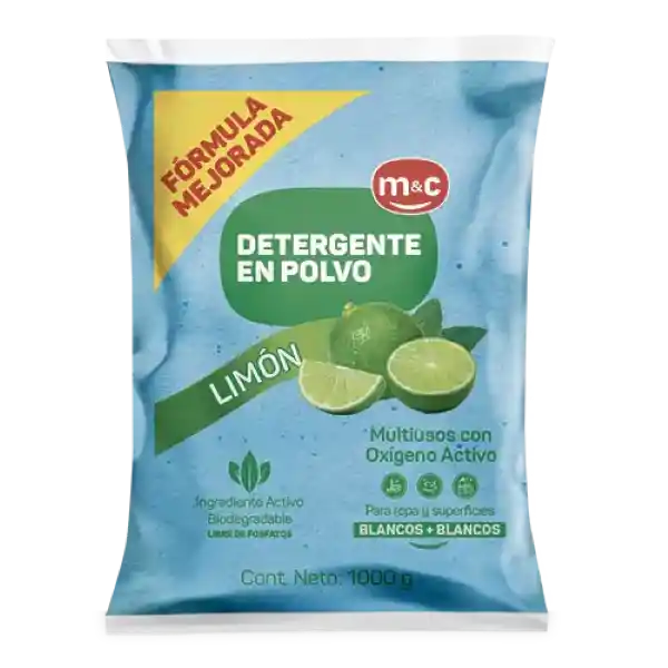 M&C Detergente Polvo Multiusos Limón