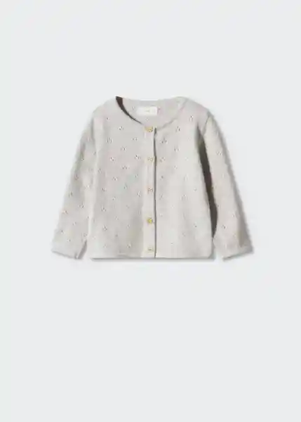 Chaqueta Cárdigan Nila5 Gris Talla 71 Niña Mango