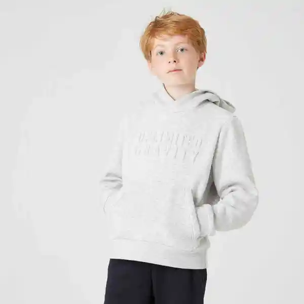 Domyos Saco Capota Mixta Niños Gris Claro Cálida Talla 8A 500