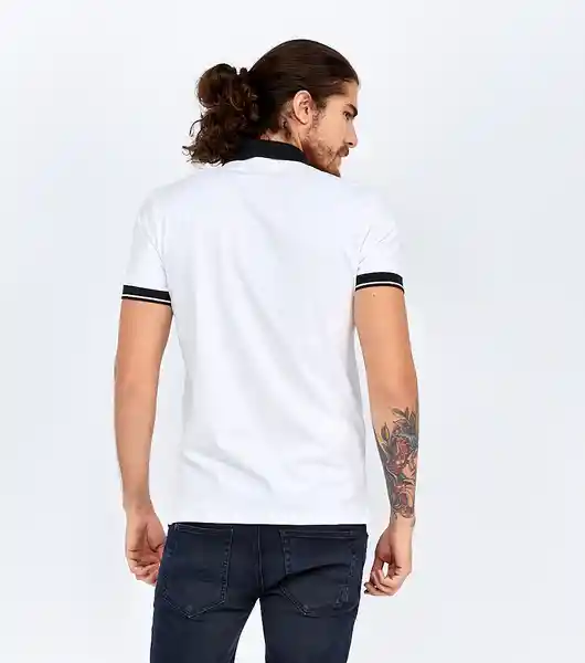 Girbaud Camiseta Polo Blanco Talla L 113223