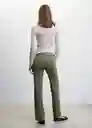Pantalón Avaya Khaki Talla XS Mujer Mango
