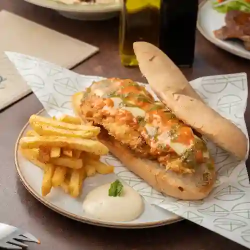 Sanduche de Milanesa + Papitas