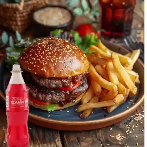 Burger doble carne con doble queso