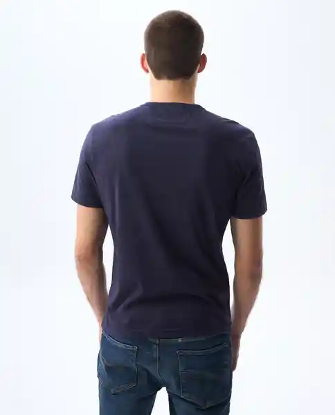 Camiseta Hombre Morado Talla L 841G001_MOR192814 Americanino