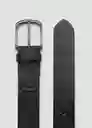 Cinturón Bolonia Negro Talla 90 Hombre Mango
