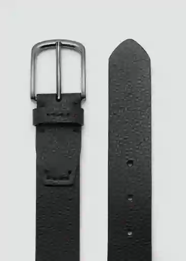 Cinturón Bolonia Negro Talla 90 Hombre Mango