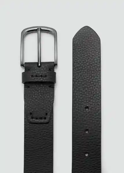 Cinturón Bolonia Negro Talla 90 Hombre Mango
