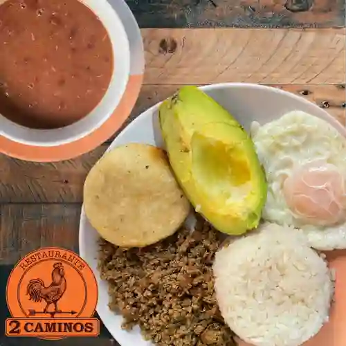 Combo frijolada + corona 355  ml