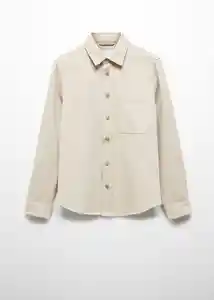 Camisa Jay Beige Talla M Hombre Mango