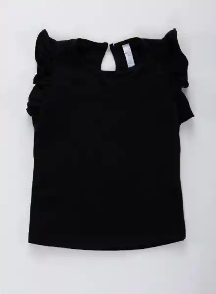 Blusa Manga Corta 2T Negro Ref: 69008 People