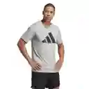 Adidas Camiseta Tr-es Fr Logo T Hombre Gris Talla XL IB8276