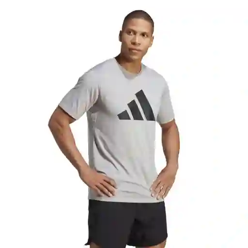 Adidas Camiseta Tr-es Fr Logo T Hombre Gris Talla XL IB8276