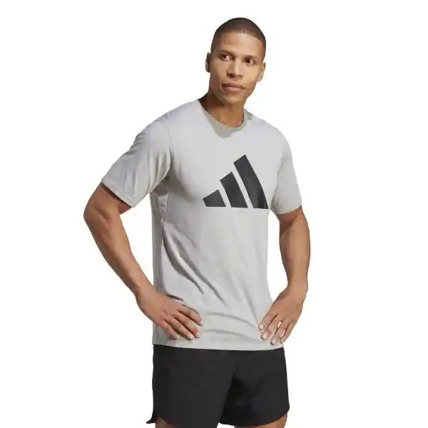 Adidas Camiseta Tr-es Fr Logo T Hombre Gris Talla XL IB8276