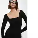 Vestido Aina Negro Talla Xs Mujer Mango